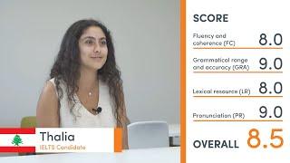 Band 8.5 IELTS Practice Speaking Exam (mock test) - Thalia from Lebanon/Australia  