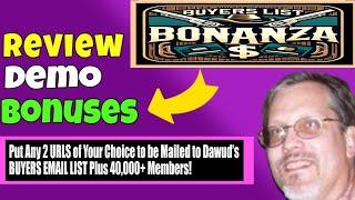 Buyers List Bonanza Review - Buyers List Bonanza Reviews and Demo