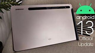 Samsung Galaxy Tab S8 Android 13 ONE UI 5.0 Update