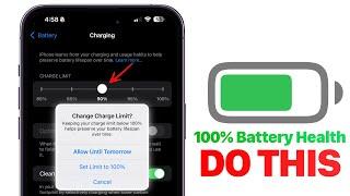 This Option helps Maintain 100% Battery Health on iPhone