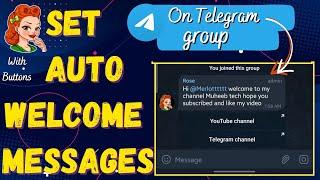 Rose bot telegram welcome message 2022 | How to use and setup telegram rose bot