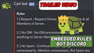 How to Setup Rules Channel | Embedded Rules | Carl Bot | Discord