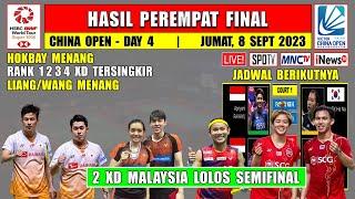 Hasil 8 Besar China Open 2023 Hari Ini ~ LIANG/WANG & HOKBAY Menang ~ 2 XD Malaysia Lolos Semifinal