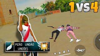 MOSTREI COMO SE JOGA SENDO MOBILE 2 DEDOS NO 1V4! FREE FIRE