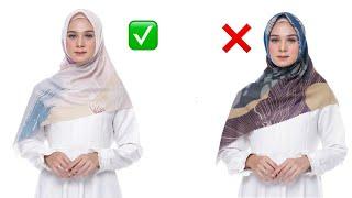 NGGAK MAU TERLIHAT TUA? Berikut 5 Tips Memilih Motif Kerudung Agar Tidak Terlihat Tua.