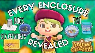 Every Container / Enclosure for Bugs, Fish and Sea Creatures in Animal Crossing New Horizons