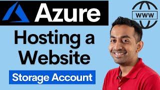 Hosting a website on Azure | Serverless | Storage Account