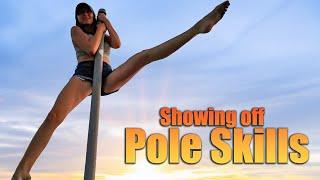 Amanda Shows Off Her Pole Dancing Skills!