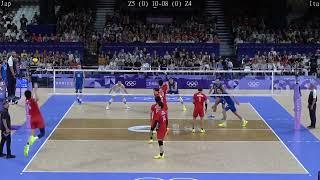 Volleyball Japan - Italy Amazing FULL Match Paris Olympics