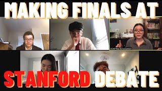 Making Finals at Stanford Debate Tournament