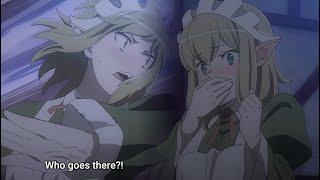 Ryu Avoiding Bell, Flustered Ryu Slams Bell, Bell X Ryu Moment - Danmachi Season 5 Ep 1