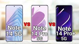 Redmi Note 14 5G vs Redmi Note 14 Pro 5G vs Redmi Note 14 Pro+ 5G