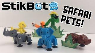 Safari Pets! | Stikbot Pets Unboxing 4 | #stikbot