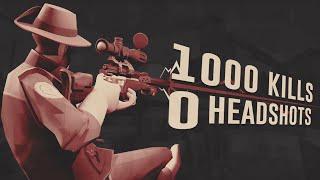 TF2: How I Got 1000 Kills As Sniper With ZERO Headshots