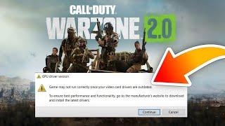 How to Fix GPU Crash | Solve COD Modern Warfare 2 GPU Driver Version Error | Simple Solution