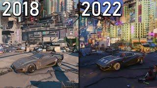 Cyberpunk 2077 (2018 vs 2022)