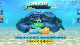 NEW CRAB BOSS UNLOCKED AND GAMEPLAY - HUNGRY SHARK EVOLUTION - HUNGRY SHARK