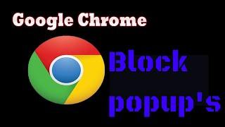 how to block pop-ups for specific website in google chrome browser on windows