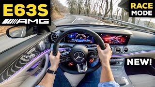 2021 MERCEDES E63S AMG Sedan V8 Pure POV Drive In RACE Mode BRUTAL Sound E Class 4MATIC+