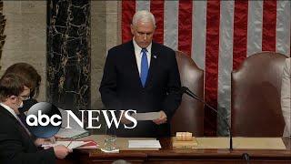ABC News Special Report:  US Congress certifies Joe Biden’s election victory l ABC News