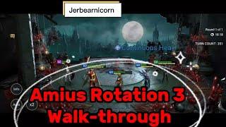 Amius the Lunar Archon: Rotation 3, Walking through the Turn Order - Raid Shadow Legends