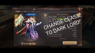 CHANGE CLASS TO DARK LORD (DL) - MU Archangel