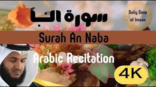 Surah An-Naba Recitation by Sheikh Mishary Rashid Al-Afasy | Heart Touching Quranic Recitation | 4K