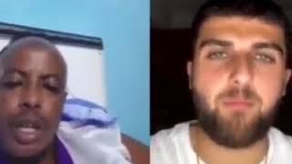 Funny Somali guy with Israel man