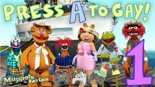 Press A To Gay! Plays Muppets Party Cruise (Part 1)