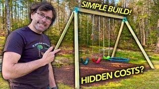 Easier, faster & MAYBE cheaper DIY swing set! Build & budget breakdown.