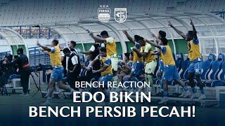 Gol Edo Febriansah Bangkitkan Bench PERSIB | Bench Reaction vs Persebaya