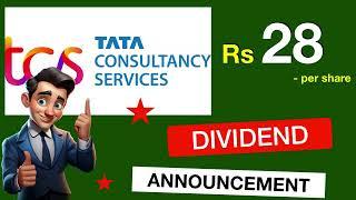 TCS Share Dividend 2024 | TCS Share Latest News | TCS Dividend Record Date