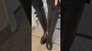 Gummi ASMR - Trying my new rubber boots  #gummistiefel #asmr #резиновыесапоги #rubberboots