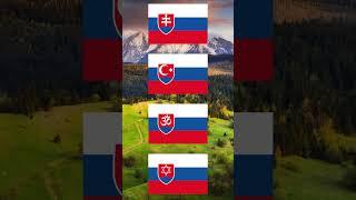 Flag of SLOVAKIA by RELIGION!!! #shorts #flag #viral #slovakia #map