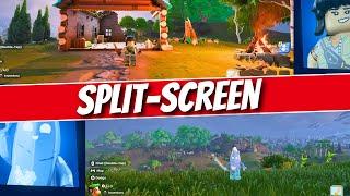 How To Play Split Screen in Lego Fortnite Oddsey!