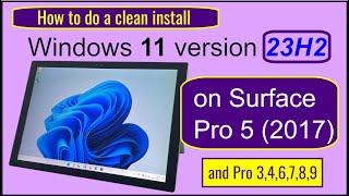 Install Windows 11 23H2 on Surface Pro