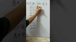 #table trick #maths trick Table 8 ki new trick