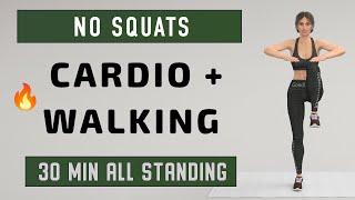 30 min WALKING + CARDIO Workout - Do This Instead of RunningKnee Friendly - No Jumping & No Squat