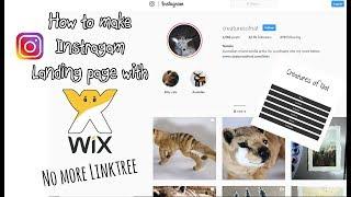 How to make an Instagram landing page with Wix - No more Linktree!