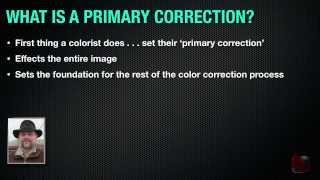 Colorist Lingo: What is a Primary Correction? (free preview)