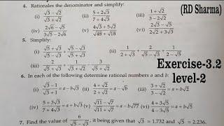 RD Sharma Solutions for Class 9 Maths Chapter 3 Rationalisation Ex 3.2 Q1 to Q8