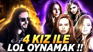 4 KIZLA CEZALI LOL OYNADIM - TİLT İÇERİR !! | Berkay Berksun