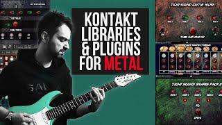Kontakt & Plugins (Metal Bass, Snare, Cymbals, Kick, Guitars)