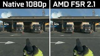 Call of Duty: Warzone 2.0 - Native vs AMD FSR 2.1 - FPS Boost