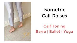 Isometric Calf Raises (Build Strong Calf Muscles) | Ankle Sprains | Achilles Rehab | Barre | Ballet