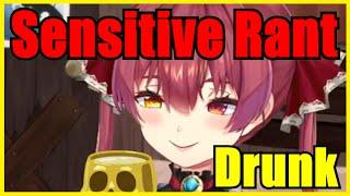 Drunk Marine Goes On A Really Sensitive Rant & Became Scared Of Streaming【Hololive | Eng Sub】