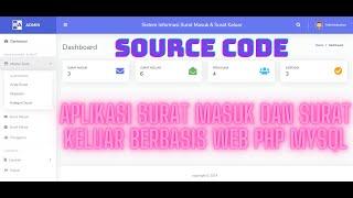 Source Code - Aplikasi Surat Masuk Dan Surat Keluar Berbasis Web PHP MYSQL