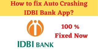 Fix Auto Crashing IDBI Bank App/Keeps Stopping App Error in Android Phone|Apps stopped on Android