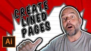 How To Create a Lined Page in Illustrator to Make a Journal, Notebook or Printable