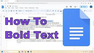 How To Bold Text In Google Docs [Different Options]